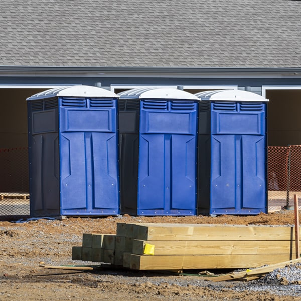 how can i report damages or issues with the portable toilets during my rental period in Elgin